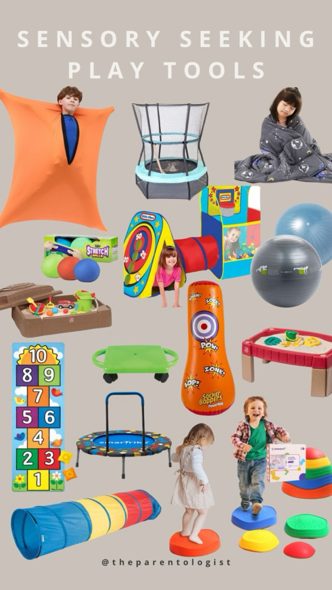 As a therapist and mom, here are my top picks for the best play tools and products to help sensory seeking children. I share more on the blog, too! 

#LTKGiftGuide #LTKkids #LTKfamily