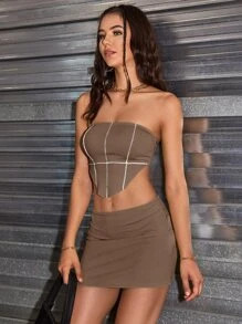 Crop Tube Top & Bodycon Skirt Set
   SKU: sw2202283553852451      
          (1949 Reviews)
     ... | SHEIN