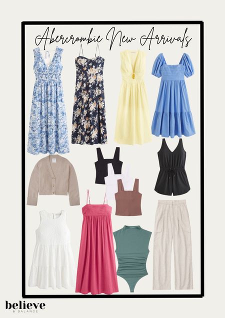 Abercrombie dropped some of their new summer outfit favorites and these are great for casual outfits or if you are a wedding guest or looking for a summer dress for any occasion as well as a body suit and great linen pants for resort wear outfits and vacation outfits 

#LTKstyletip #LTKFind #LTKSeasonal