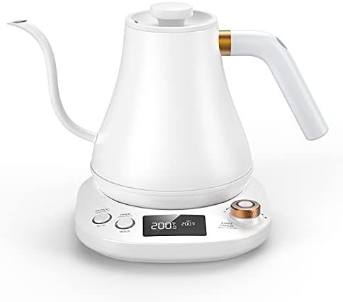 Gooseneck Kettle Temperature Control, Pour Over Electric Kettle for Coffee and Tea, 100% Stainless S | Amazon (US)