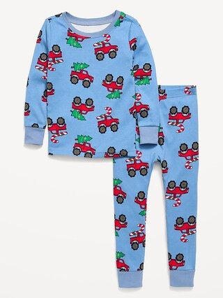 Printed Unisex Snug-Fit Pajama Set for Toddler & Baby | Old Navy (US)