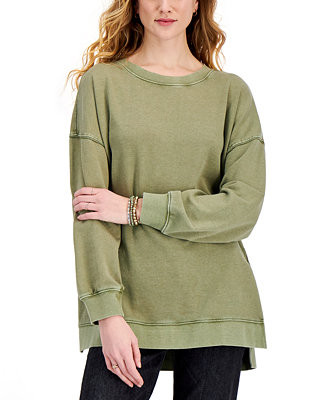 Style & Co Oversized Sweatshirt, Created for Macy's & Reviews - Tops - Women - Macy's | Macys (US)