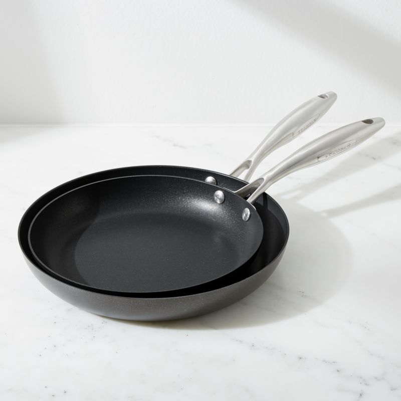 SCANPAN Professional Fry Pans, Set of 2 + Reviews | Crate & Barrel | Crate & Barrel