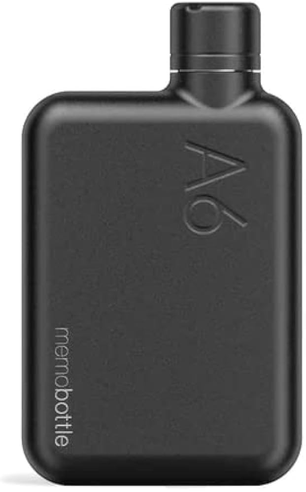 A6 Stainless Steel memobottle - BLACK | Amazon (US)