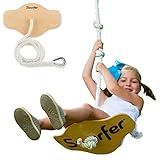 Swurfer Swift - Maple Wood Disc Swing for Kids Ages 4 and Up, Holds up to 150 Pounds - Includes 1... | Amazon (US)