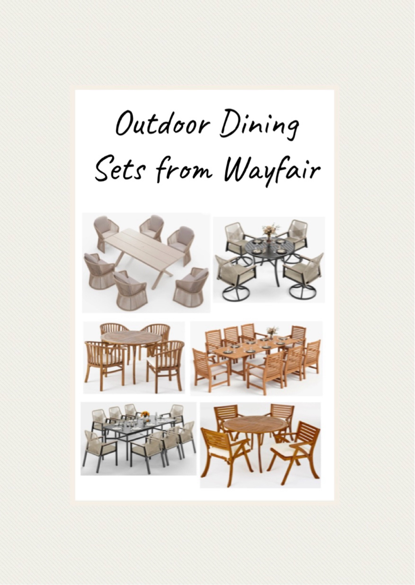 Outdoor dining sets for your home 💛



#LTKHome #LTKMothersDay