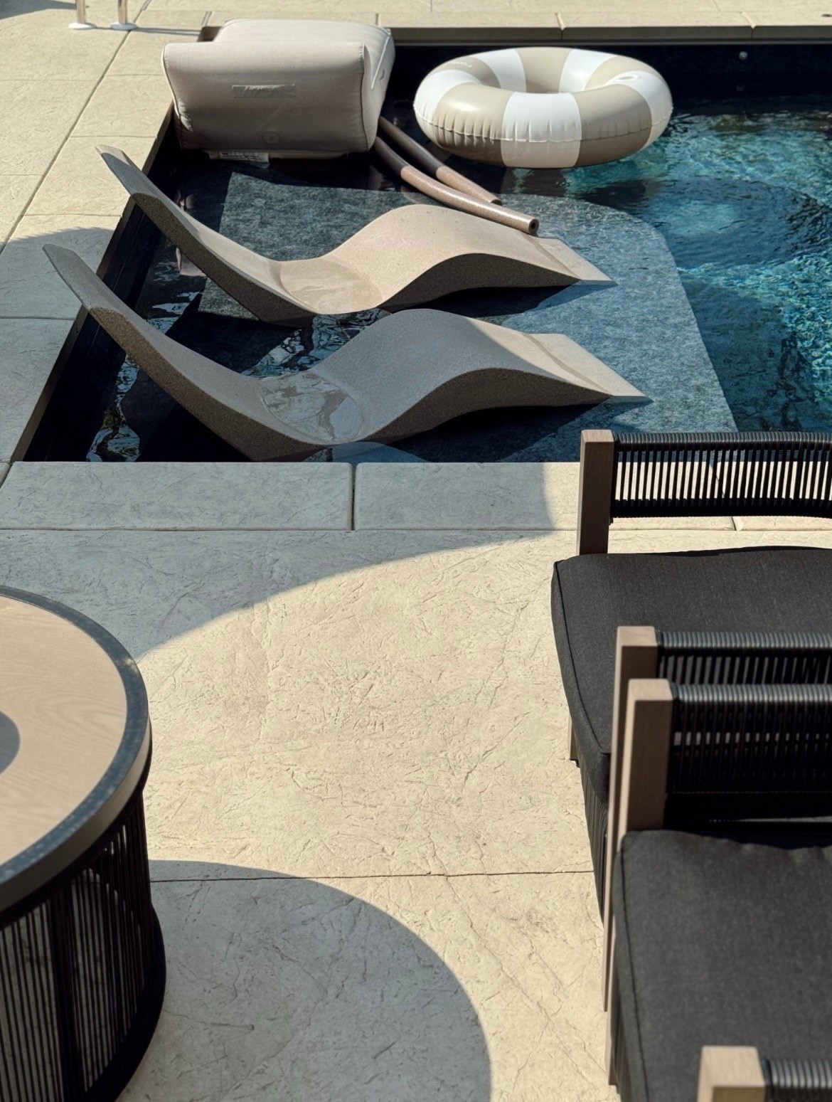 Pool & Patio 💦☀️🤍 our patio set is on MAJOR sale! 

Home decor. Patio decor. Pool. Pool chairs. 

#LTKSaleAlert #LTKSeasonal #LTKHome