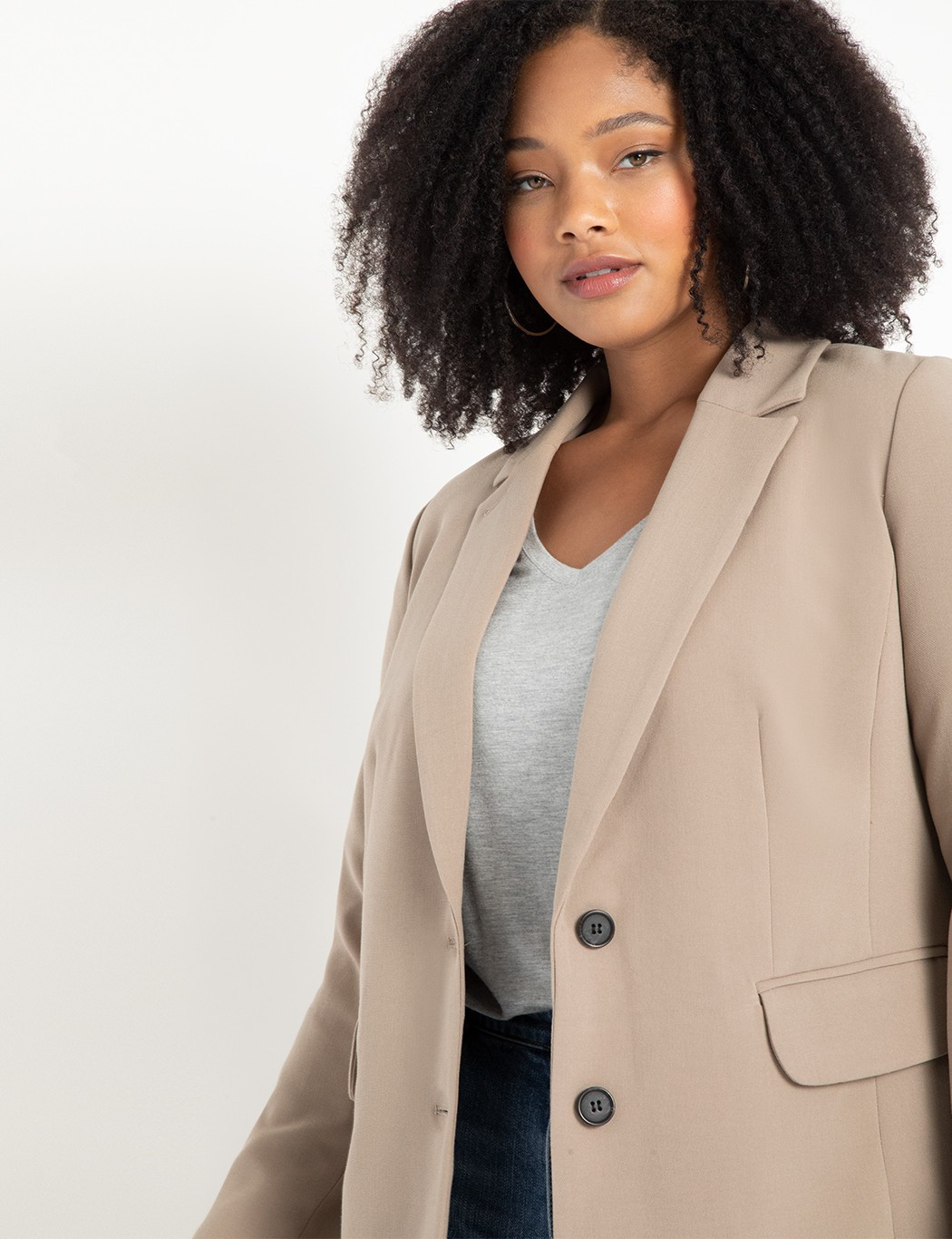 Long Tailored Blazer | Eloquii