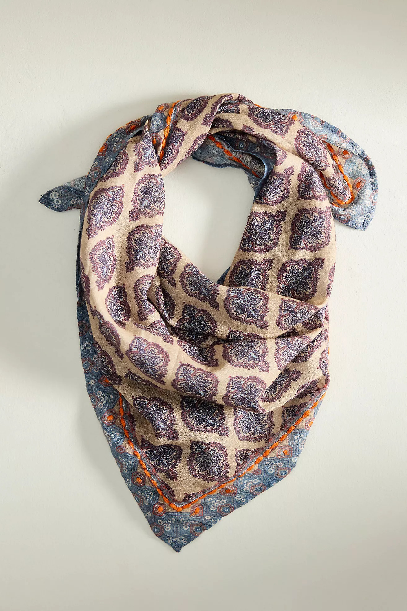 Embroidered Print Bandana | Anthropologie (US)