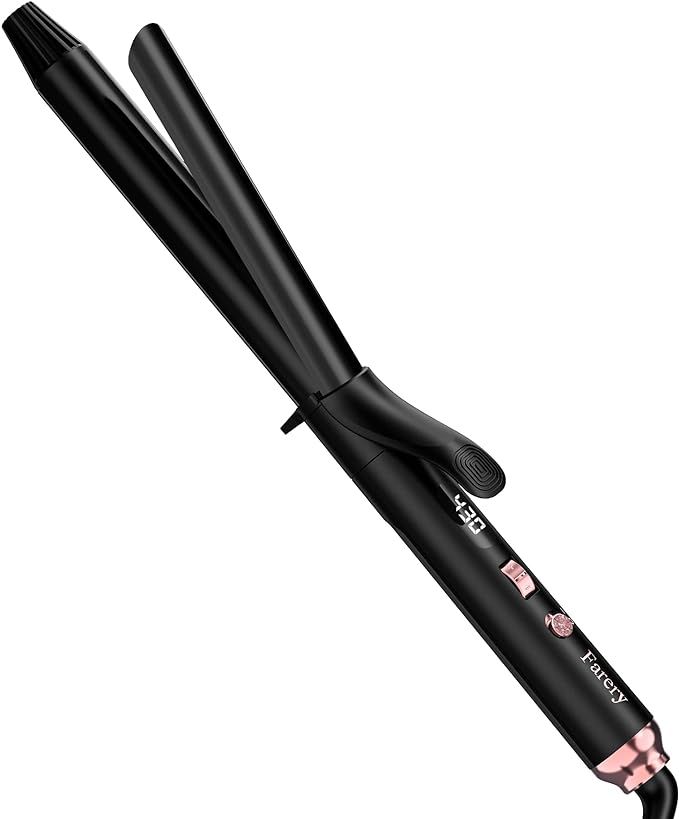 FARERY Long Barrel Curling Iron 1 Inch, Extra Long Curling Iron for Thin Hair, Ceramic Curling Ir... | Amazon (US)