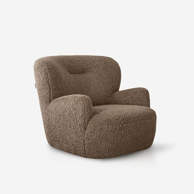 Modern Brown Wood & Iron Living Room Chair - Adjustable Height, Slat Back, Armless, Recliner - Re... | Amazon (US)