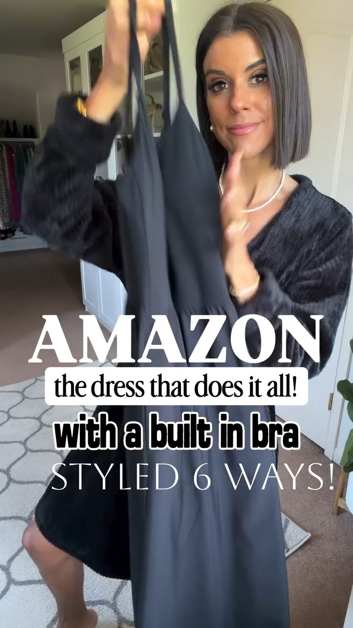 6 ways style dress this dress with built in bra! I’m 5’5 and in size xs in dress and jean jacket. Size small in blacker and sweater.

#LTKdayinmylife #LTKgrwm #LTKmomlife