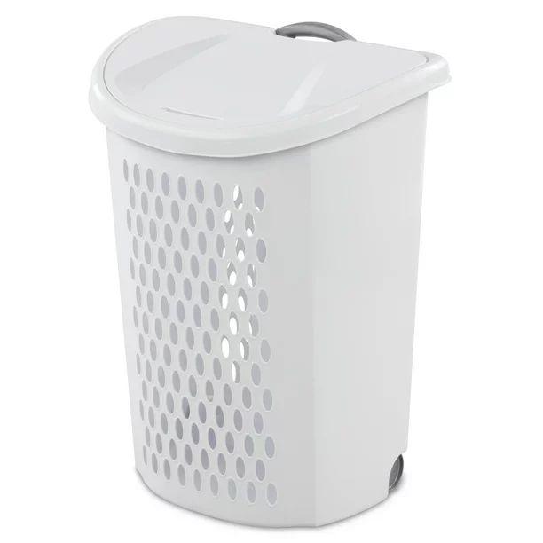 Sterilite Ultra™ Wheeled Hamper Plastic, White - Walmart.com | Walmart (US)