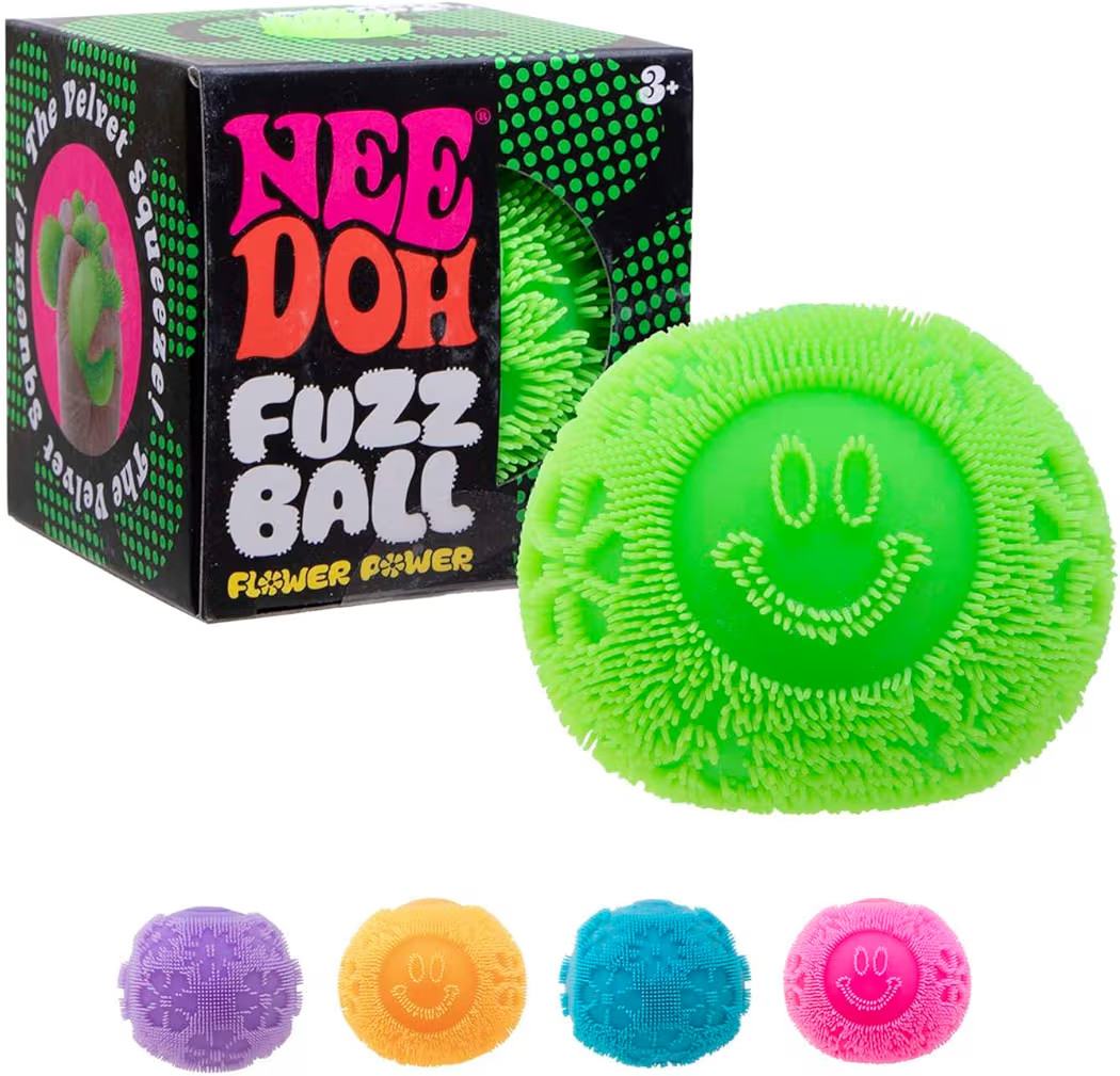 Schylling NeeDoh Fuzz Ball - Sensory Toy with a Velvet Texture and Soft Cloud Squish - Wavy Patte... | Amazon (US)