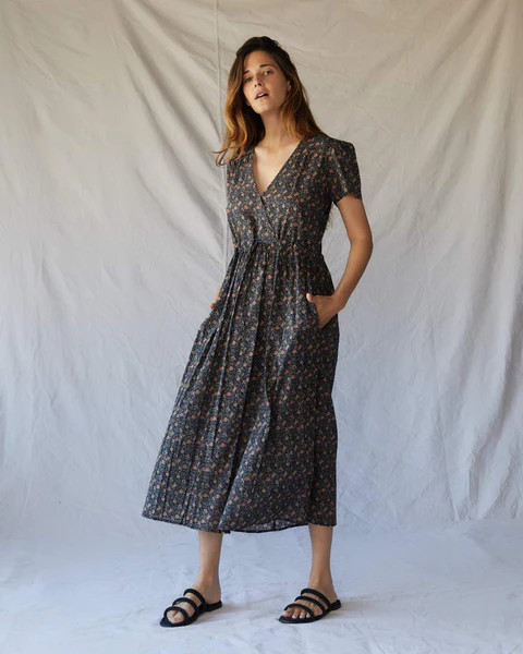 The Dawn Dress | Black Cosmos Floral | Christy Dawn