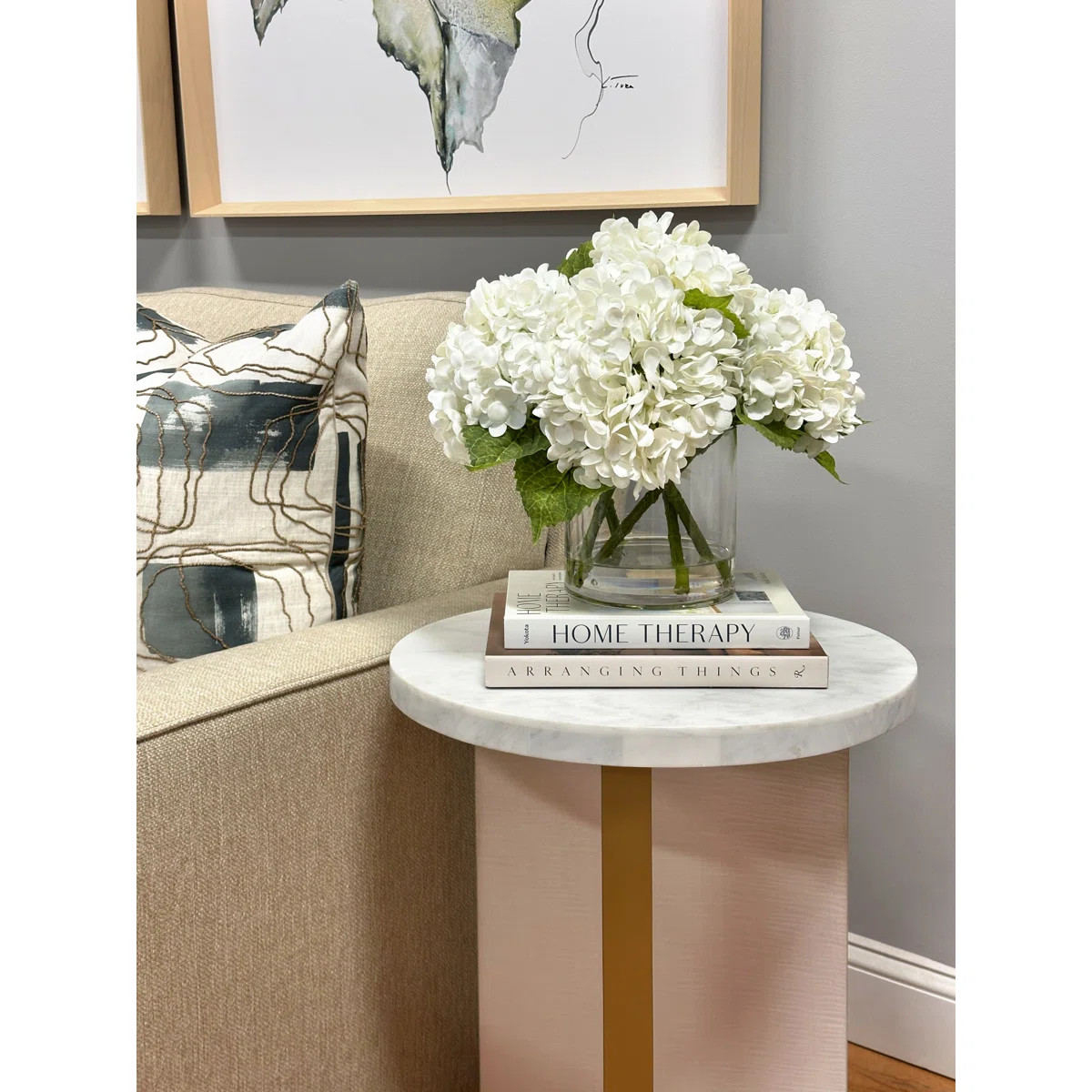 Kelly Clarkson Home Faux Hydrangea Arrangement in Vase & Reviews | Wayfair | Wayfair North America