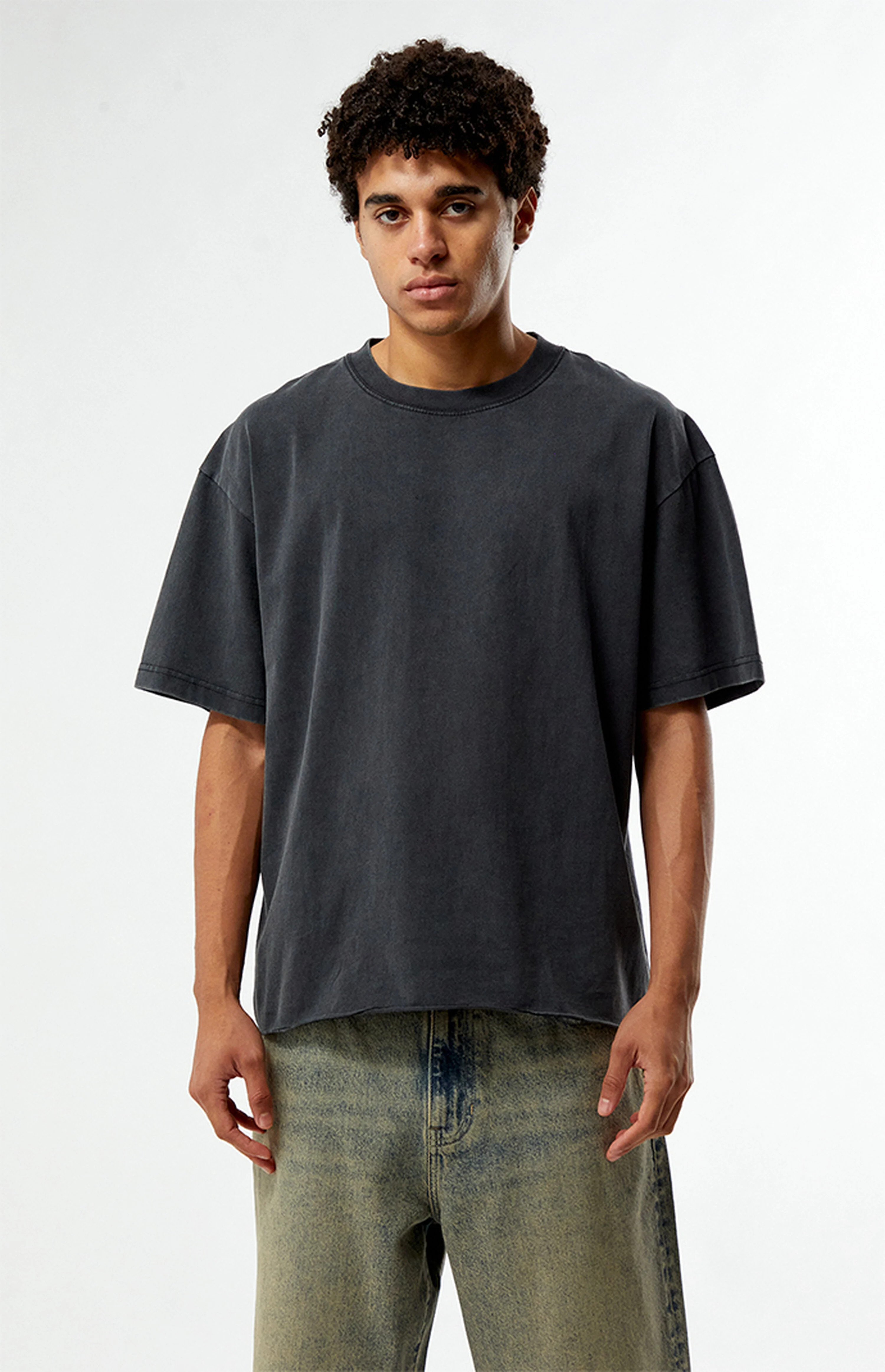 Pacsun Washed Black Premium Cropped T-Shirt | PacSun