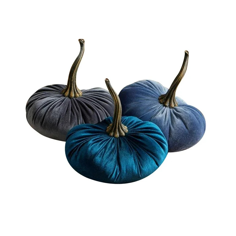 Gzwccvsn Velvet Pumpkins | Fall Decor | Thanksgiving Decoration | Set of 3 Pack Handmade Velvet P... | Walmart (US)