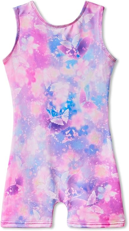 Leotards for Girls Gymnastics with Shorts Butterfly Unicorn Mermaid Dance Unitards Biketards Hotp... | Amazon (US)