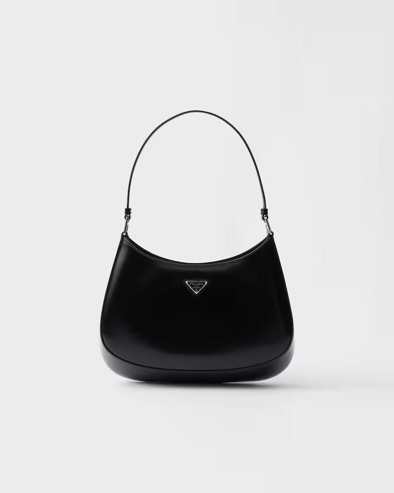 Prada Cleo brushed leather shoulder bag | Prada Spa US