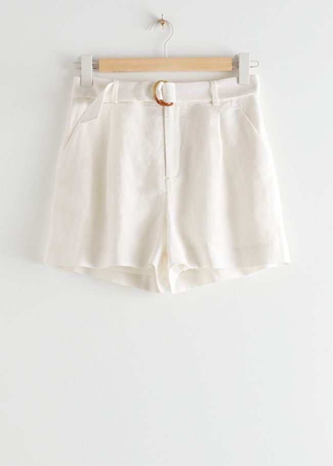 Belted Linen Pleat Shorts | & Other Stories (EU + UK)