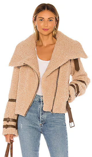 Bailey Moto Jacket in Camel | Revolve Clothing (Global)