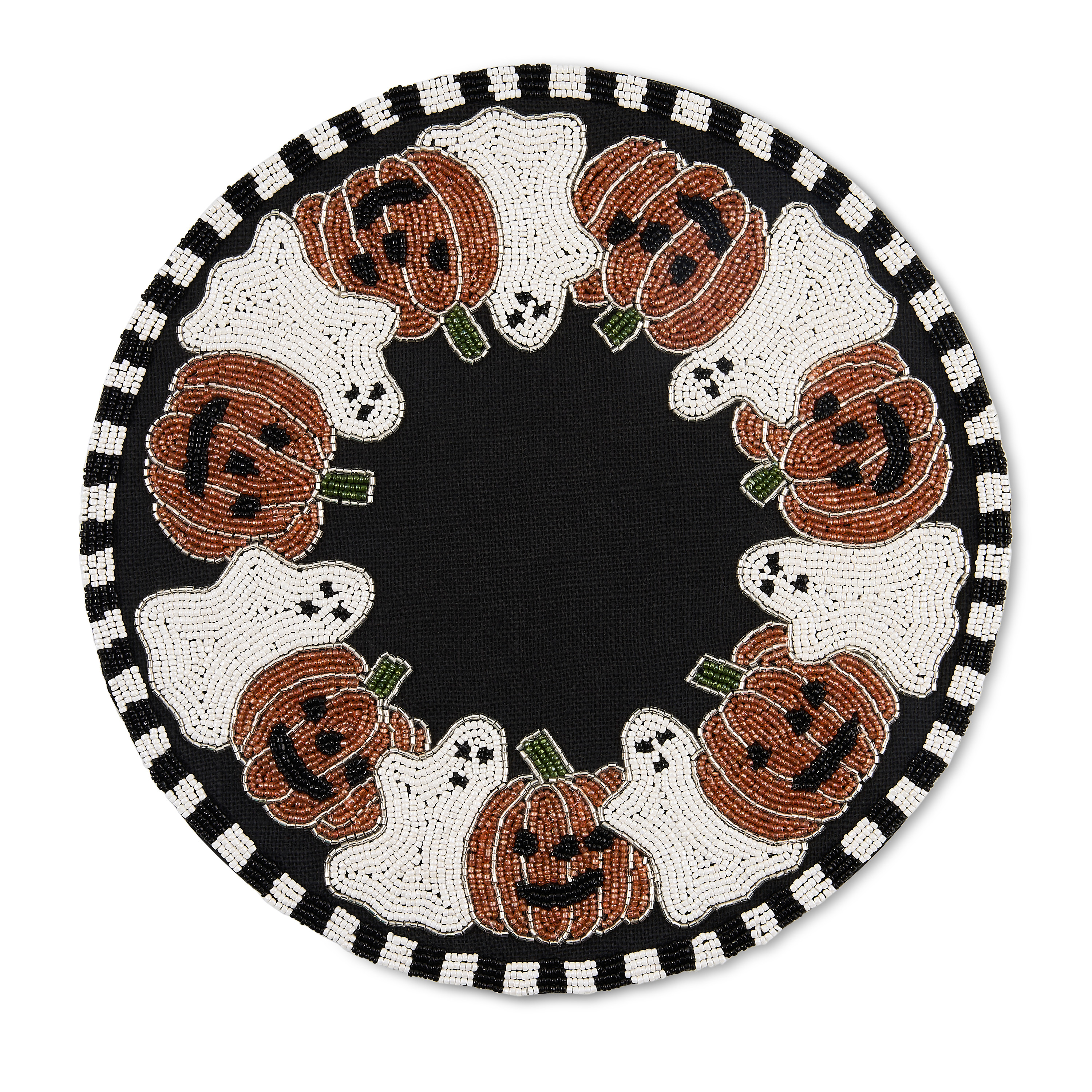 MacKenzie-Childs Ghost and Jack O' Lantern Placemat | MacKenzie-Childs