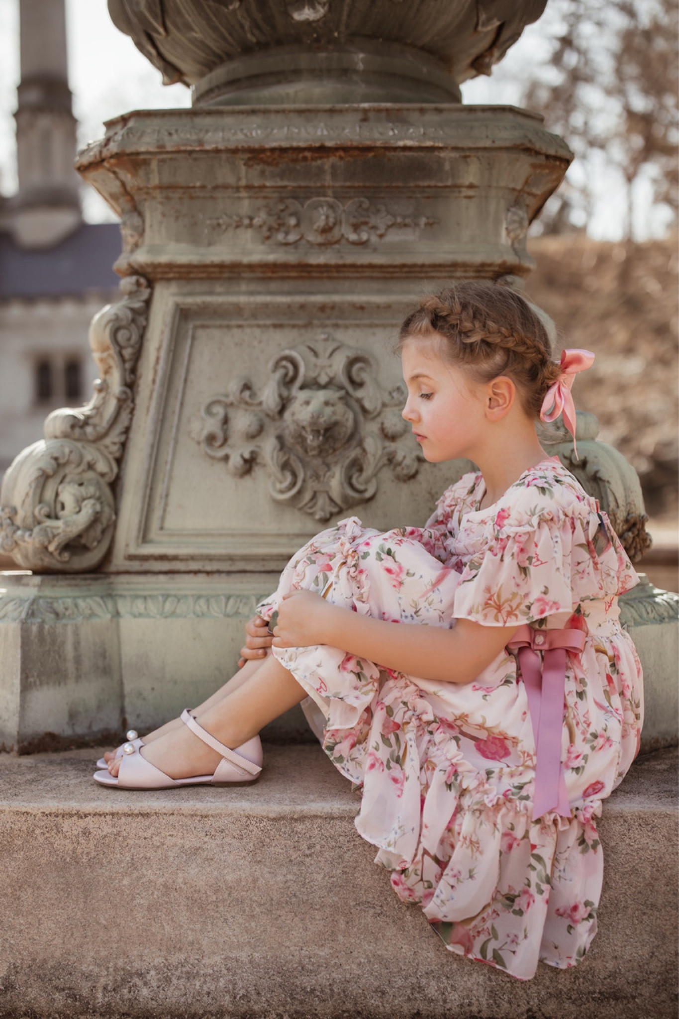 the most gorgeous girl’sfloral chiffon dress paired with elegant pink summer sandals

#LTKstyletip #LTKfamily #LTKkids