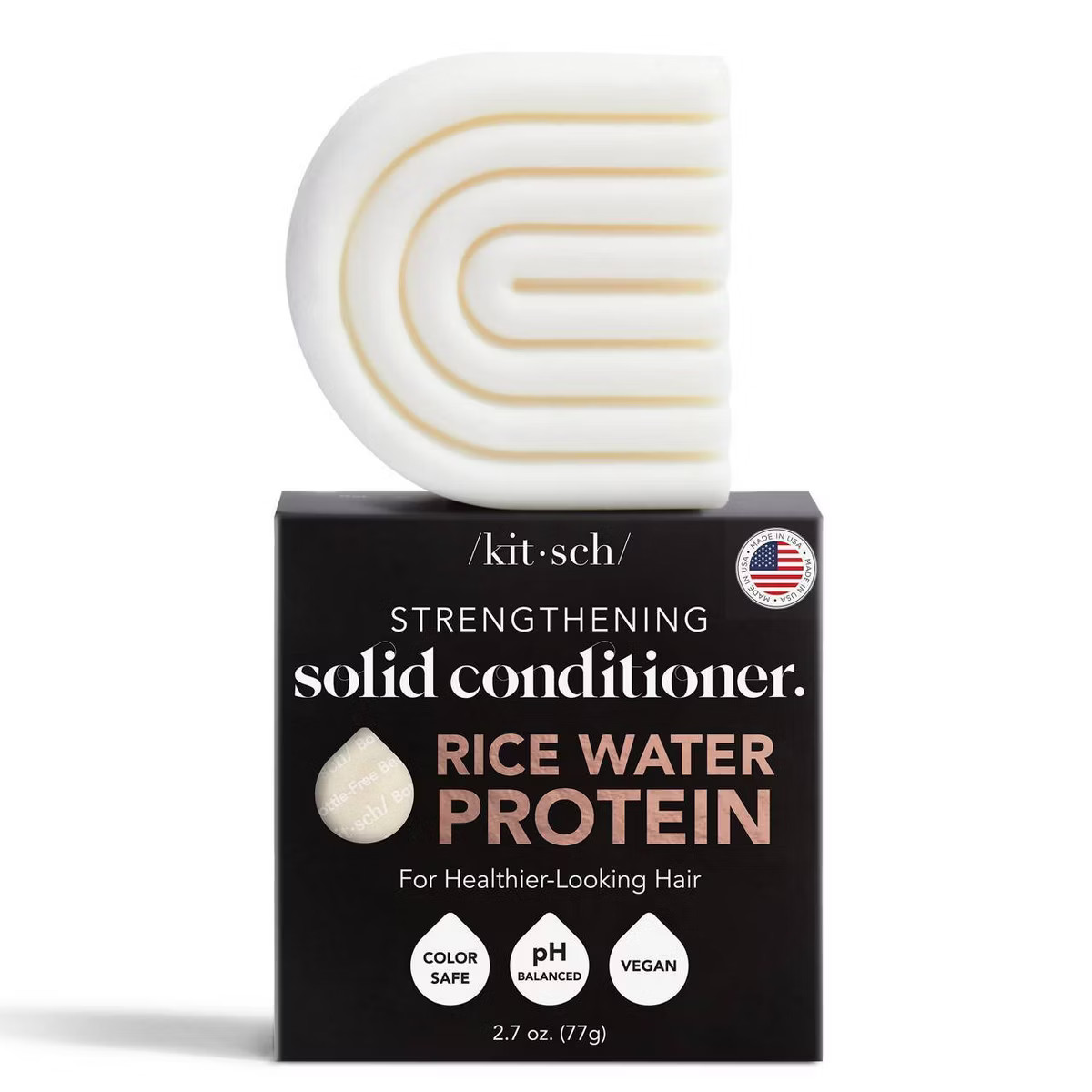 Kitsch Rice Water Protein Strengthening Solid Conditioner - 2.7oz | Target