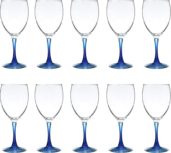 DISCOUNT PROMOS Nuance Wine Glasses by ARC 10.5 oz. Set of 10, Bulk Pack - Restaurant Glassware, ... | Amazon (US)