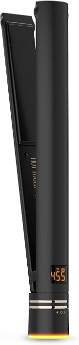 HOT TOOLS Black Gold Ionic 1 1/4 Inch Flat Iron, Use as Straightener for Sleek Straight Hair or U... | Amazon (US)
