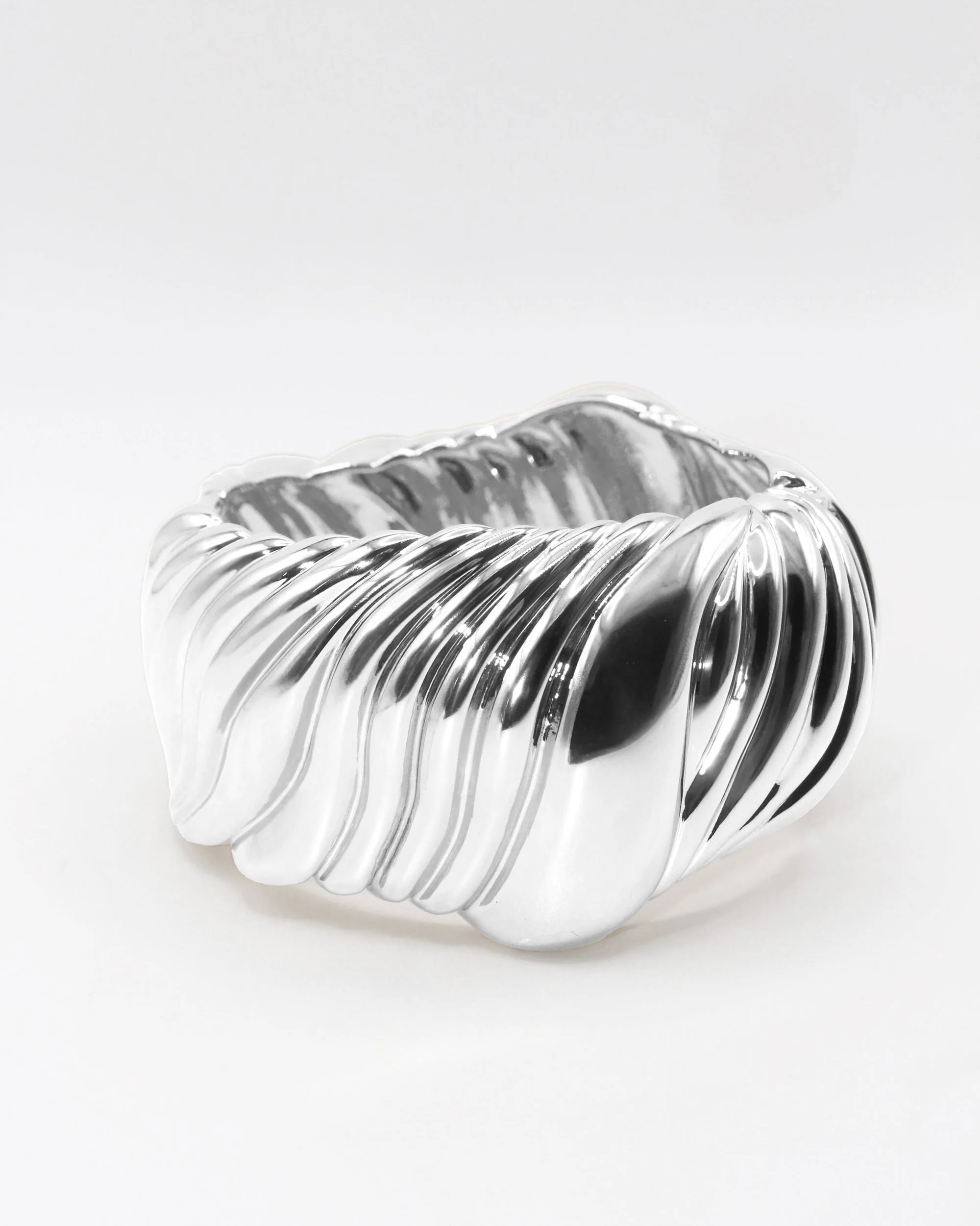 The Icon Statement Cuff Bracelet in Silver | Tame New York | Tame New York