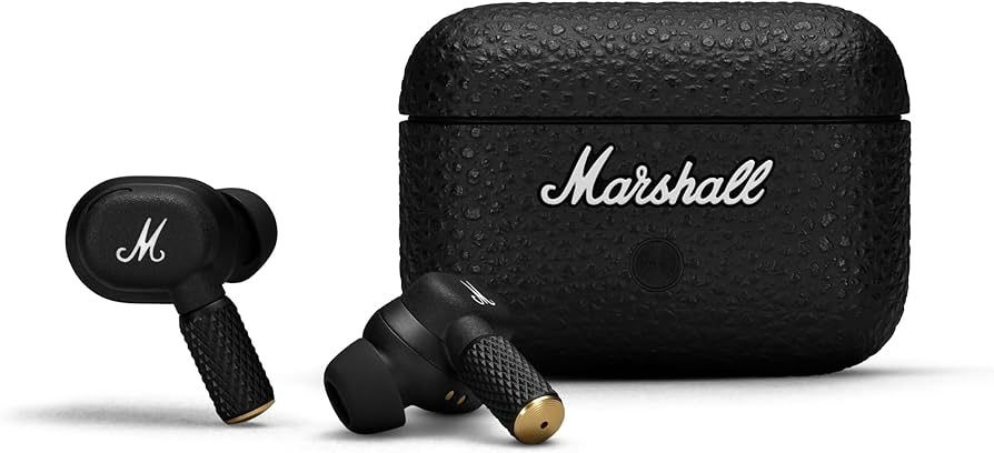 Marshall Motif II True Wireless Active Noise-Canceling Earbuds Headphones, Black | Amazon (US)