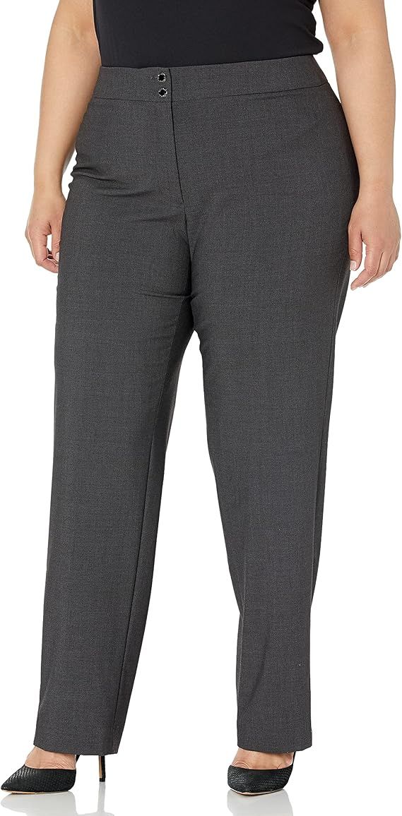 Calvin Klein womens Plus Size Classic Fit Lux Pant | Amazon (US)