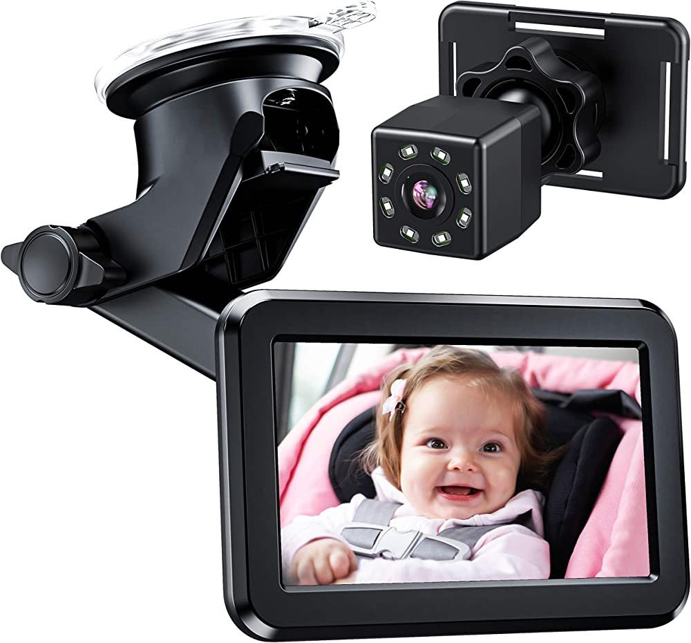 Itomoro Baby Car Mirror, Back Seat Baby Car Camera with HD Night Vision Function Car Mirror Displ... | Amazon (US)