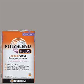 Custom Building Products Polyblend Plus #165 Delorean Gray 25 lb. Sanded Grout PBPG16525 - The Ho... | The Home Depot