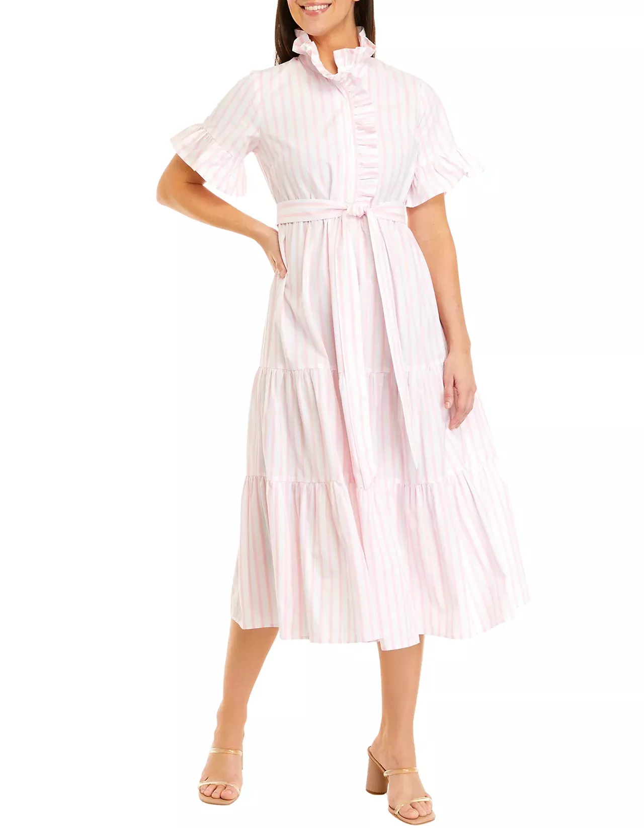 Women s Ruffle Button Front Tiered curated on LTK