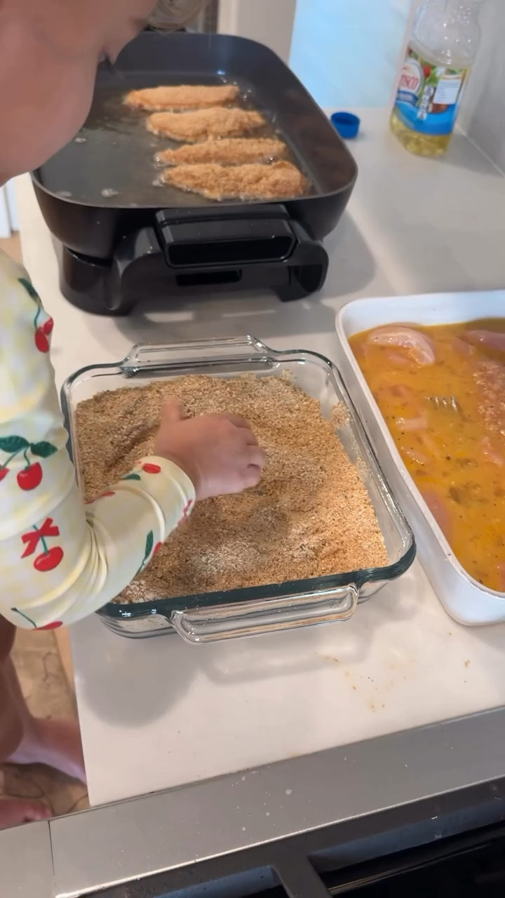 Making chicken cutlets! We love this skillet from Target!

#LTKFindsUnder50 #LTKFamily #LTKHome