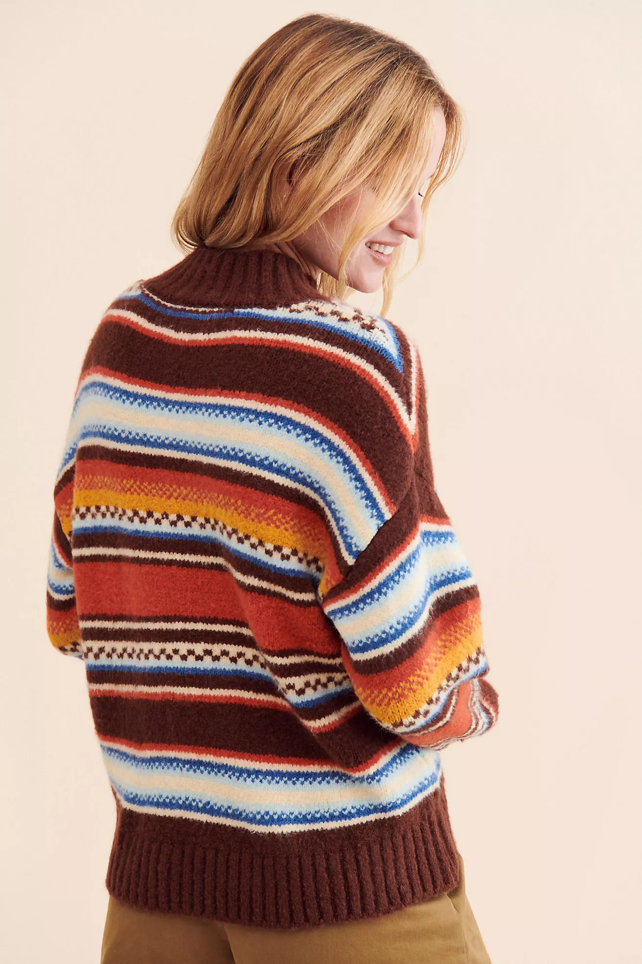 Callahan Lora Striped Turtleneck Sweater | Anthropologie (US)
