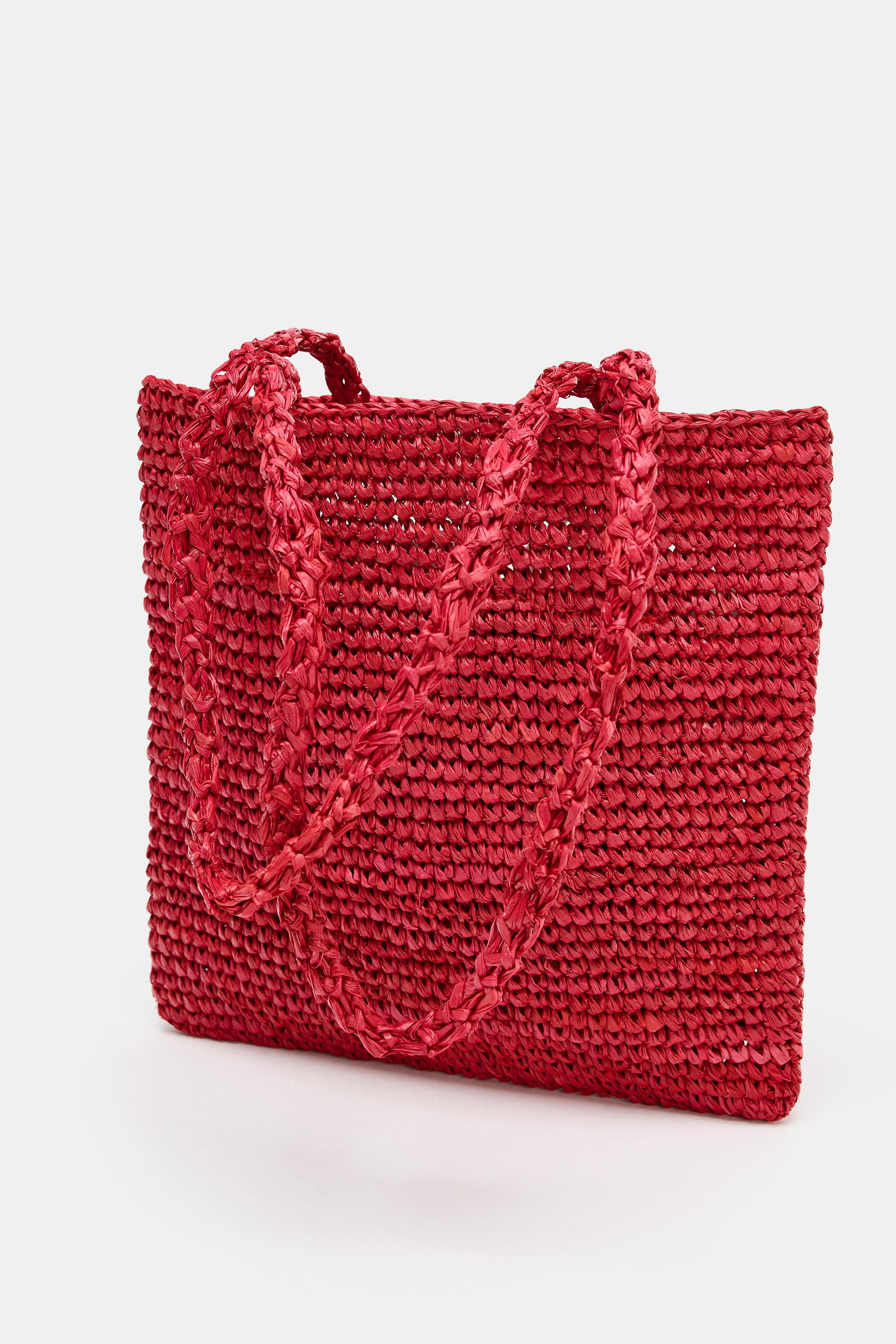 RAFFIA MINI SHOPPER BAG | Zara US