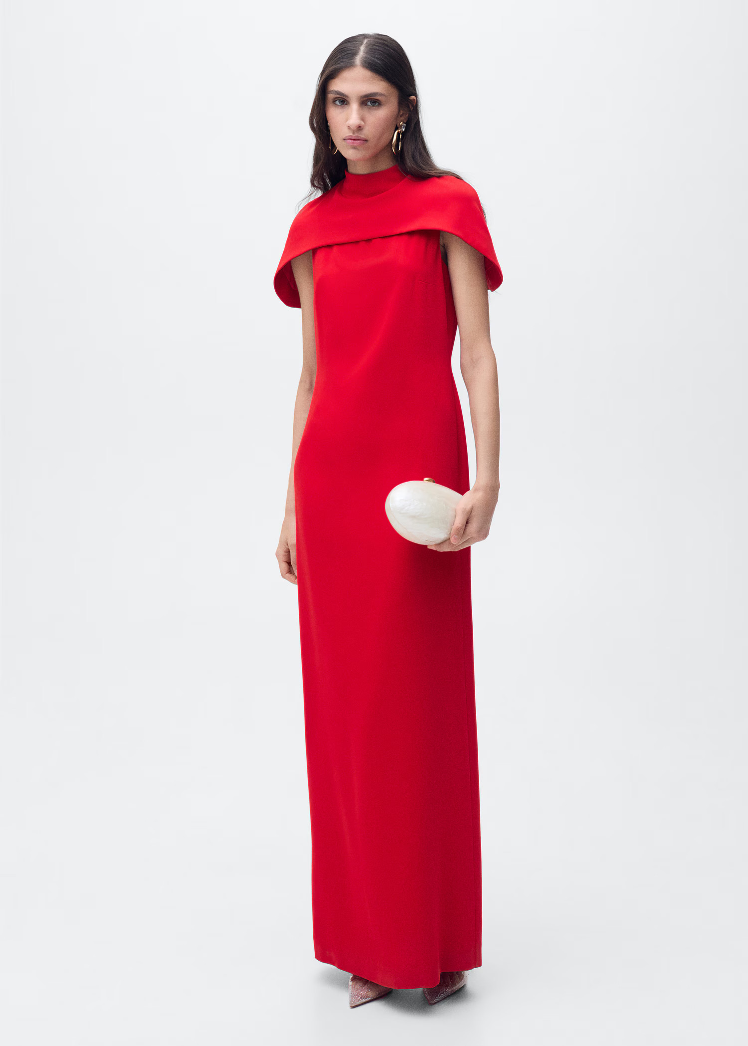Straight dress with cape collar | Mango (US/MX/AU)