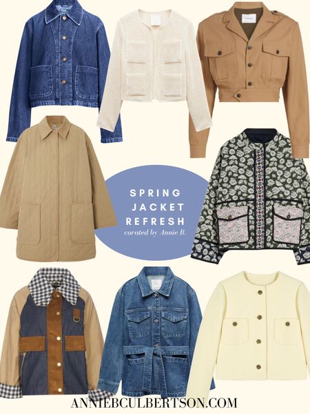 Spring jackets / spring outerwear / spring layering / cropped trenches

#LTKfindsunder50 #LTKstyletip #LTKSeasonal