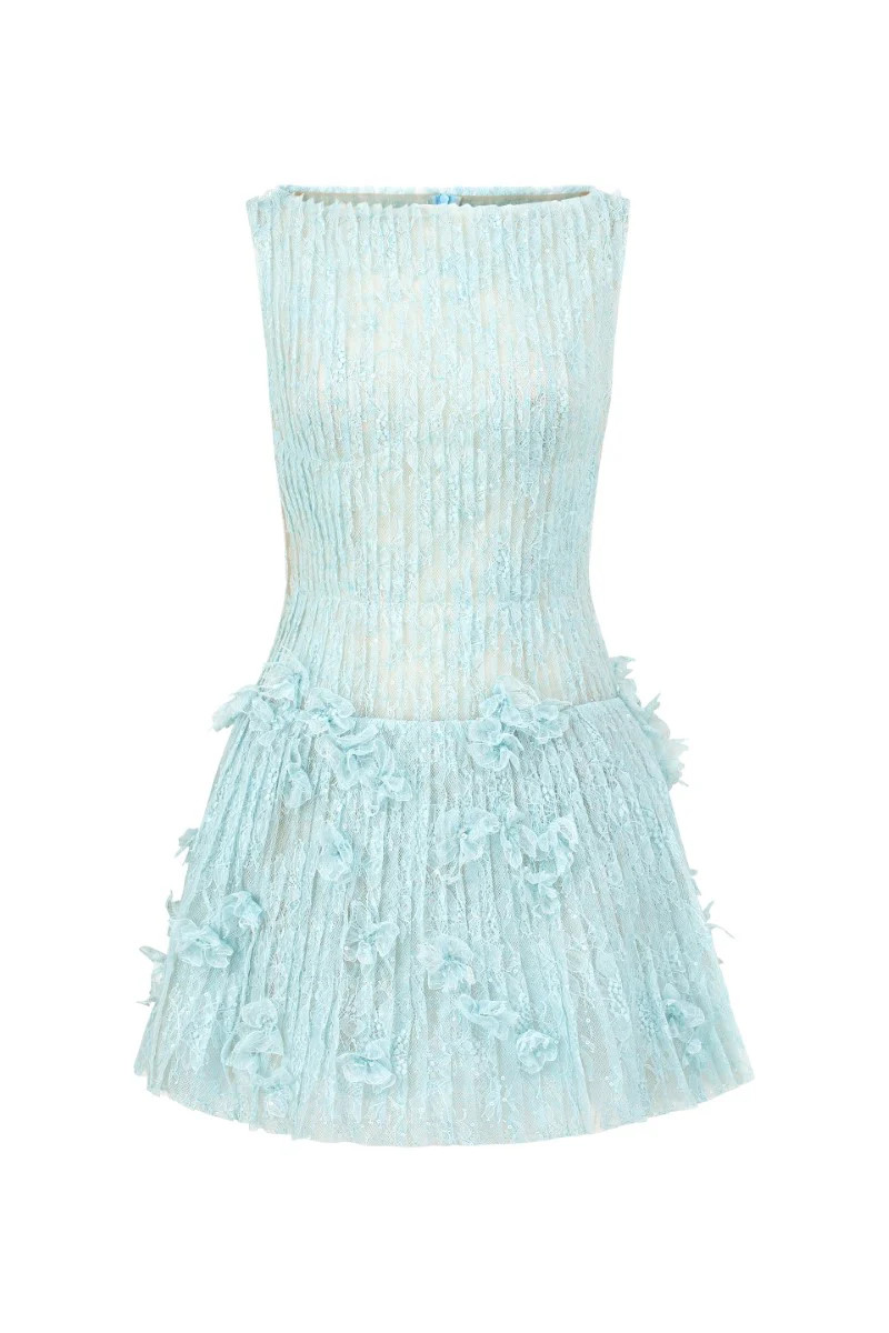 FLAVIA LACE DRESS IN AQUA | 21Six | CULT MIA | CULT MIA UK LTD