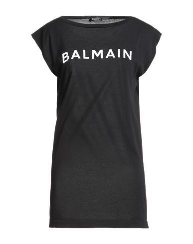 Balmain Woman Mini dress Black Size S Cotton, Polyamide | YOOX (US)