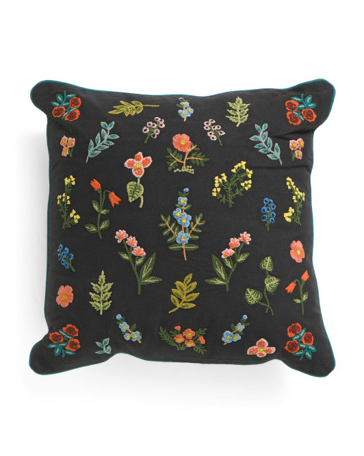 18x18 Floral Pillow | TJ Maxx