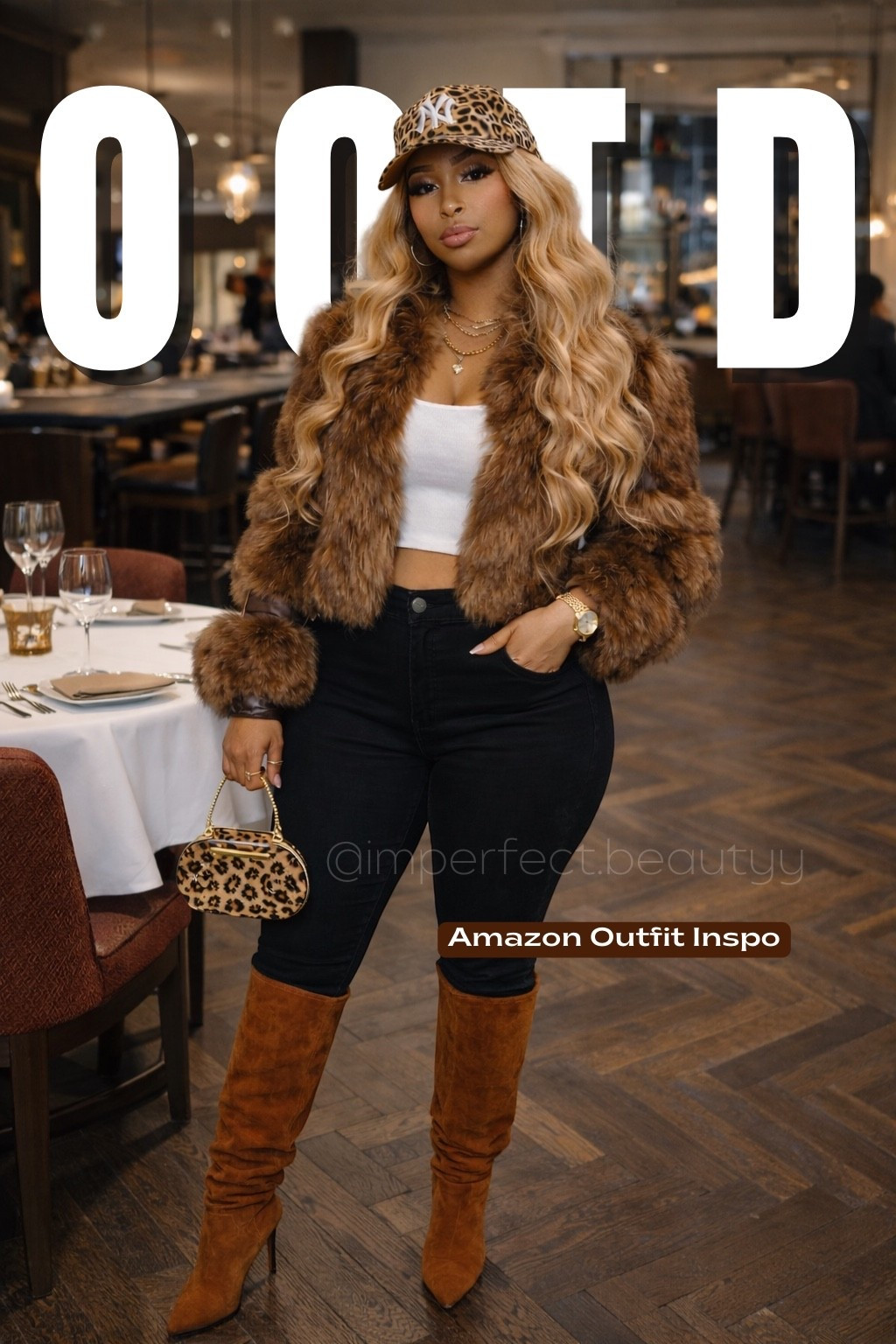 Winter Date Night Outfit, Faux Fur Jacket Look, Leopard Print Accessories, Thigh High Boots Style

winter outfit women, date night outfit winter, faux fur jacket outfit, brown fur coat women, leopard print accessories, leopard print purse, leopard print hat, thigh high boots outfit, over the knee boots style, black skinny jeans outfit, neutral glam outfit, luxury inspired fashion, street style women, black girl winter outfits, black women fashion inspo, layered gold jewelry look, elevated casual outfit, trendy winter fashion 2026, amazon fashion finds, amazon outfit inspo, chic cold weather outfits, girls night outfit winter, brunch outfit winter, classy but trendy outfit, statement outerwear women



#LTKootd #LTKdayinmylife #LTKgrwm