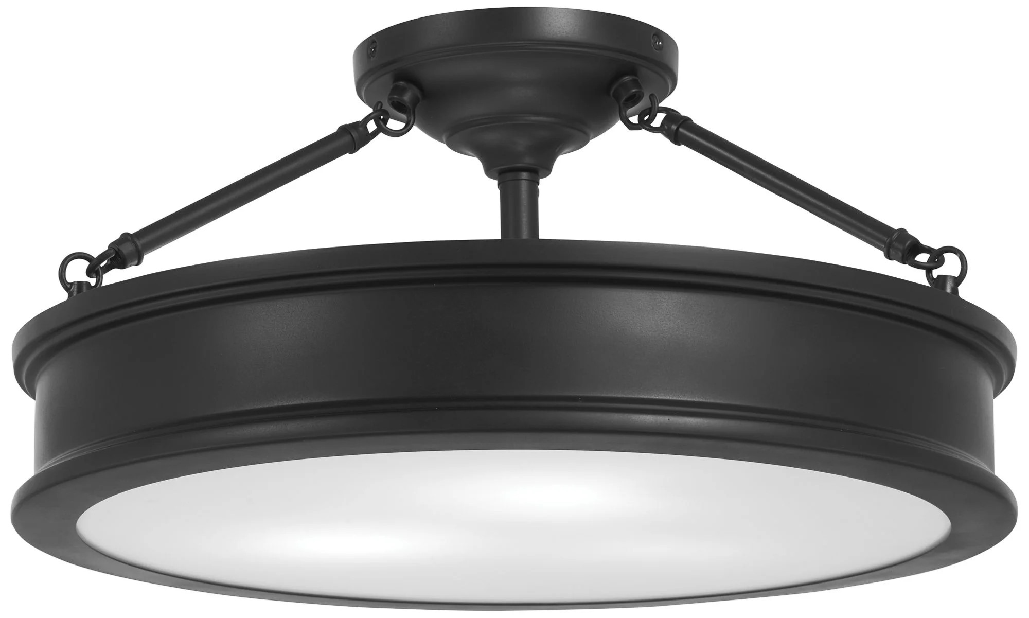 Minka Lavery - Harbour Point - 3 Light Semi-Flush Mount in Transitional Style - | Walmart (US)