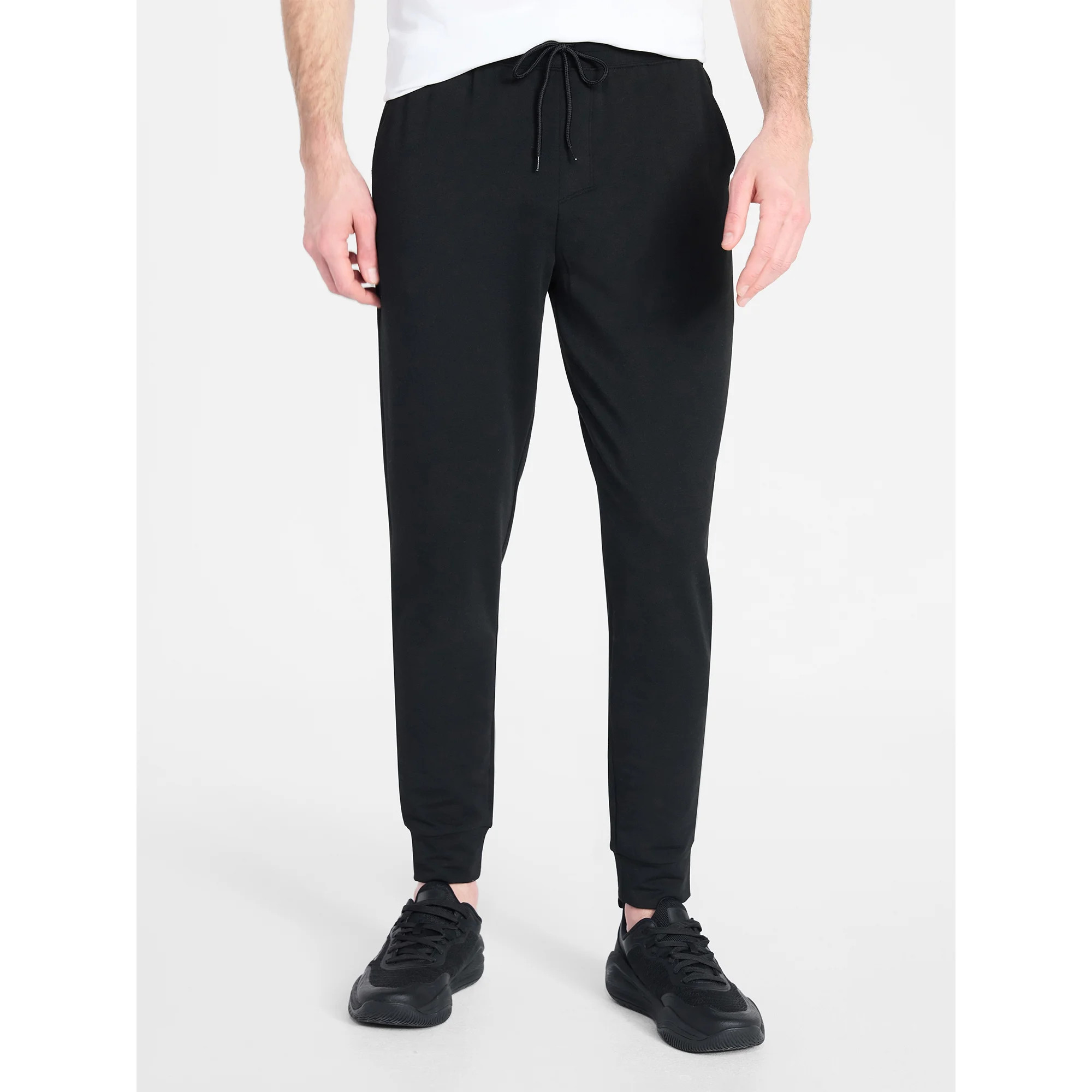 Athletic Works Men's and Big Men's Active Knit Jogger Pants, Sizes XS-5XL | Walmart (US)