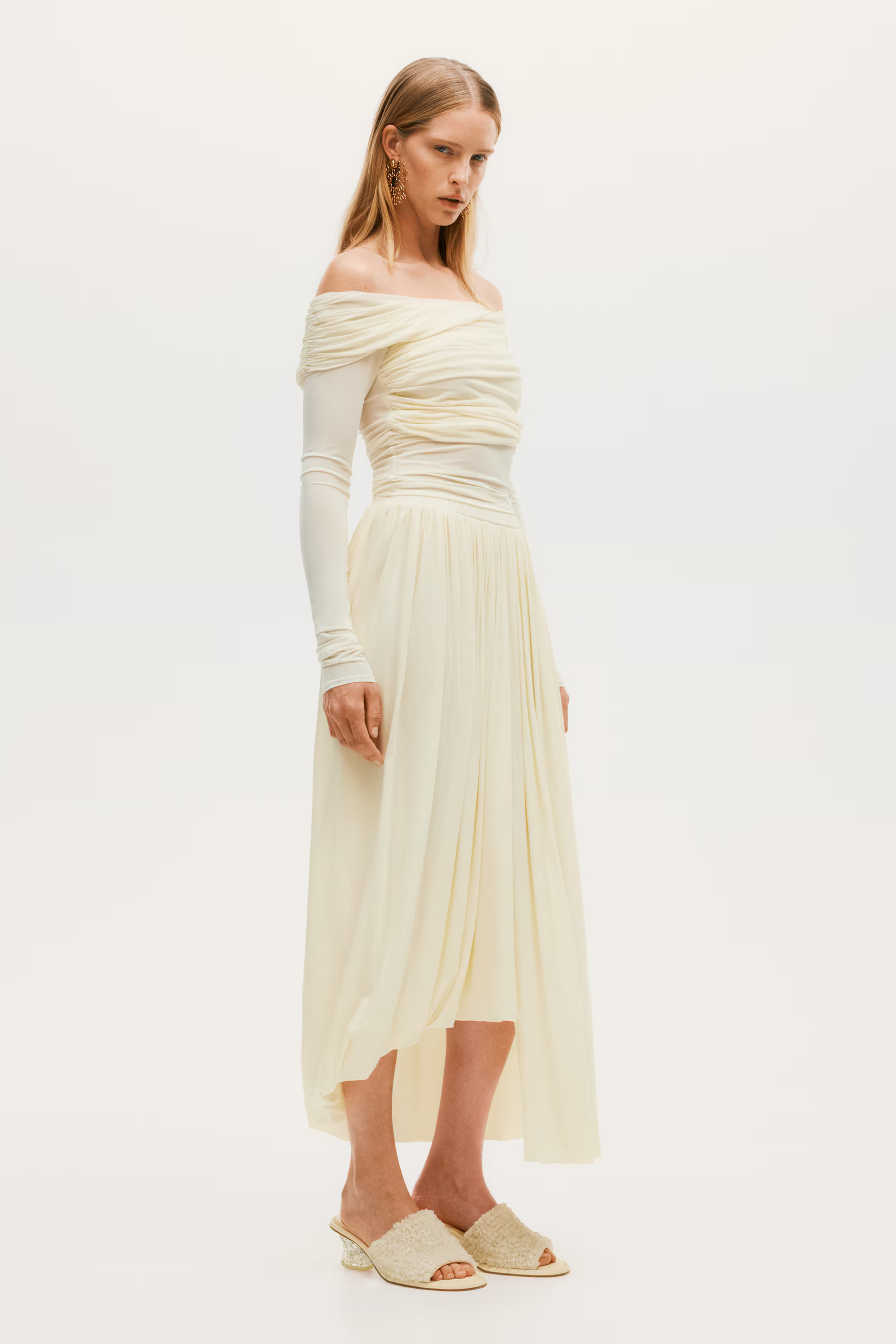 Draped Bubble-hem Skirt | H&M (US + CA)