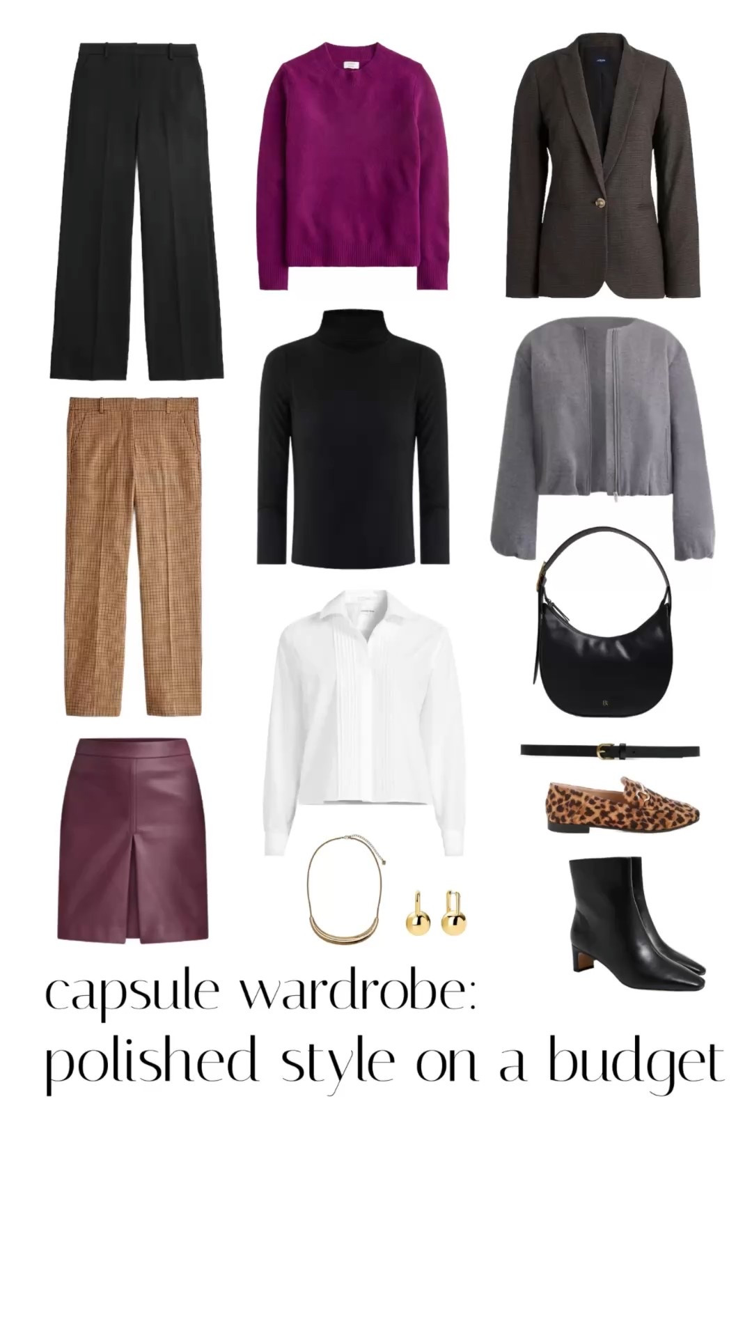 Fall capsule wardrobe providing polish and current style on a budget. Quality brands offering current trends for less offer a month’s worth of looks.

#LTKWorkwear #LTKMidsize #LTKStyleTip